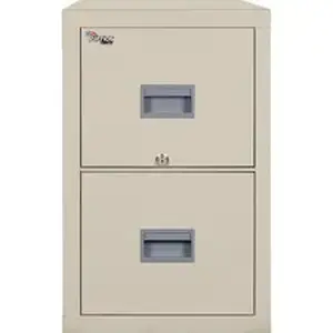 Fireking Security Group FIR 2P1825CPA - FireKing Patriot Series 2-Drawer Vertical Files - 17.7" Width x 25" Depth x 27.8" Height - 2 x Drawer(s) for File - Legal, Letter - Vertical - Fire Proof, Impact Resistant, Locking Drawer, Scratch Resistant, Ball Bearing Slide, Recessed Handle - Parchment - Gypsum, Steel