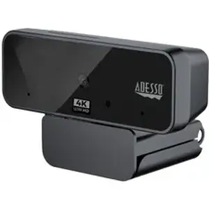 Adesso ADE CYBERTRACKH6 - CyberTrack CyberTrack H6 Webcam - 8 Megapixel - 30 fps - Black - USB 2.0 - 3840 x 2160 Video - CMOS Sensor - Fixed Focus - 120° Angle - Microphone - For Computer, Smart TV, Notebook