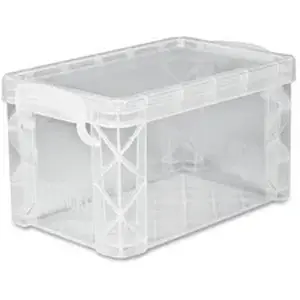 Advantus Corporation AVT 40307 - Advantus Super Stacker Index Cards Box - External Dimensions: 6.3" Width x 4" Depth x 3.6" Height - Media Size Supported: Index Card 3" x 5" - 400 x Card - Lift-off Closure - Stackable - Plastic - Clear - For Index Card, Artwork, Craft Supplies, Recipe, Office Supplies, File - 1 Each