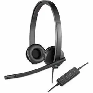 Logitech LOG 981000574 - USB Headset Stereo H570e - Stereo - USB - Wired - 31.50 Hz to 20 kHz - Over-the-head - Binaural - Supra-aural - Noise Cancelling, Electret Microphone - Black