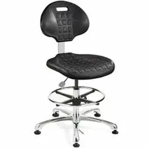 Bevco Precision Manufacturing, Inc BVM 7550E - BEVCO Everlast Series Chair - Black Seat Color - Polyurethane Seat Material - Black Back Color
