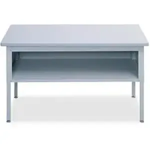 Safco Products SAF 7750GR - Safco E-Z Sort Sorting Table Top - Laminated Rectangle Top - Adjustable Height - 28" to 36" Adjustment - 30" Table Top Length x 60" Table Top Width x 1.12" Table Top Thickness - Gray - Steel - 1 Each