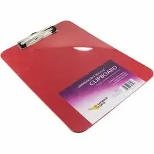 Baumgartens BAU 61622 - Mobile OPS Unbreakable Clipboard Red (61622) - Wire Clip - Polypropylene - Red