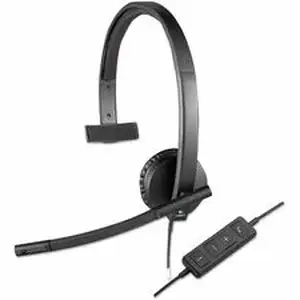 Logitech LOG 981000570 - USB Headset Mono H570e - Mono - USB - Wired - 31.50 Hz to 20 kHz - Over-the-head - Monaural - Supra-aural - Noise Cancelling, Electret Microphone