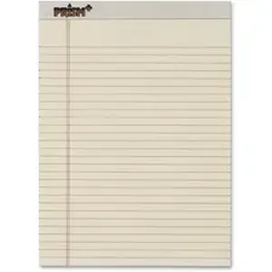 Tops Business Forms TOP 63130 - TOPS Prism Plus Colored Paper Pads - 50 Sheets - 0.34" Ruled - 16 lb Basis Weight - 8 1/2" x 11 3/4" Sheet Size - Ivory Paper - Hard Cover, Perforated, Rigid, Easy Tear - 12 / Pack