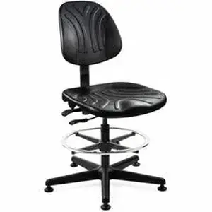 Bevco Precision Manufacturing, Inc BVM 7501D - BEVCO Dura Series Heavy-Duty Chair - Polyurethane Seat Material - Black Back Color