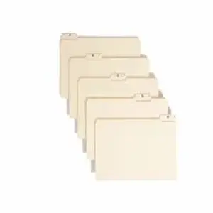 Smead Manufacturing Co. SMD 11777 - Smead 1/5 Tab Cut Letter Recycled Top Tab File Folder - 8 1/2" x 11" - 3/4" Expansion - Top Tab Location - Assorted Tab Position - 11 pt. - 2 Plys - Manila - 10% Recycled - 25 / Set