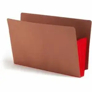 Smead Manufacturing Co. SMD 74696 - Smead TUFF Pocket Straight Tab Cut Legal Recycled File Pocket - 8 1/2" x 14" - 5 1/4" Expansion - 12.5 pt. - 2 Plys - Tyvek, Redrope - Red - Embossed - 30% Recycled - 10 / Box