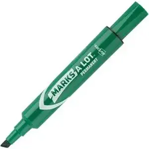 Avery Dennison AVE 07885 - Avery® Avery Marks A Lot Permanent Markers, Regular Desk-Style, 1 Green - Chisel Marker Point - Green Ink - 12 Dozen