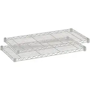 Safco Products SAF 5293GR - Safco Extra Shelf Pack - 48" Width x 18" Depth x 1.5" Height - 2 x Shelf(ves) - 1250 lb Load Capacity - Gray - Powder Coated - Steel