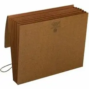 Smead Manufacturing Co. SMD 72373 - Smead Letter Recycled File Wallet - 8 1/2" x 11" - 5 1/4" Expansion - 6 Pocket(s) - Tyvek - Redrope - Flap, Elastic Closure, Reinforced - 30% Recycled - 1 Each