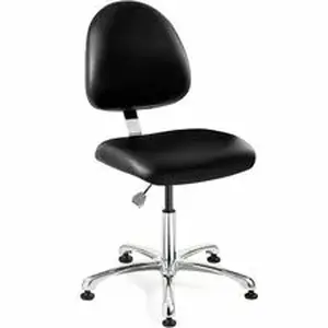 Bevco Precision Manufacturing, Inc BVM 9050MC4BLK - BEVCO Integra Series Chair - Polypropylene Back Material - Mid Back - 5-star Base - Black - Vinyl, Foam - 1 Each