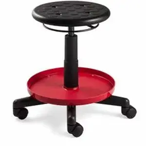 Bevco Precision Manufacturing, Inc BVM V3081P - BEVCO Value-Line Repair Stool - Black Seat Color - Polyurethane Seat Material - 5-star Base - 1 Each