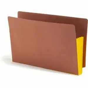 Smead Manufacturing Co. SMD 74688 - Smead TUFF Pocket Straight Tab Cut Legal Recycled File Pocket - 8 1/2" x 14" - 3 1/2" Expansion - 1 Pocket(s) - Top Tab Location - 12.5 pt. - 2 Plys - Redrope - Yellow - Tyvek Gusset - 30% Recycled - 1 / Pack