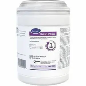Diversey DVO 100850923 - Oxivir Disinfectant Wipe - Ready-To-Use - 31.52 oz (1.97 lb) to - Cherry Almond Scent - Disinfectant, Virucidal, Bactericide, Tuberculocide, Fungicide, VOC-free, Fragrance-free, NPE-free, Phosphate-free, Phenol-free, Fast Acting, ... - Colorless - 160/Pack - 12 / Container