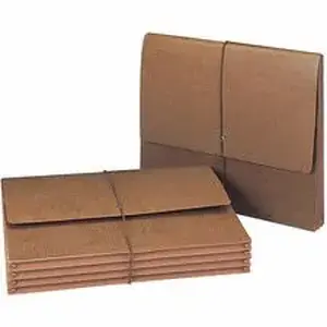 Smead Manufacturing Co. SMD 71453 - Smead Letter Recycled File Wallet - 8 1/2" x 11" - 3 1/2" Expansion - Tyvek, Leather - Redrope - Reinforced Gusset, Elastic Closure, Flap - 30% Recycled - 1 Each