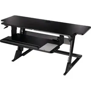 3m MMM SD70B - Precision Standing Desk - Up to 24" Screen Support - 45 lb Load Capacity - 6.20" Height x 42" Width x 23.20" Depth - Medium Density Fiberboard (MDF) - Black