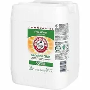 Church & Dwight Co CDC 3320097550 - Arm & Hammer Free & Clear Detergent - For Laundry, Clothing - Concentrate - Liquid - 640 fl oz (20 quart) - 640 Loads - Recommended For: Stain Remover, Dirt Remover, Odor Remover, Soil Remover - Hypoallergenic, Fragrance-free, Dye-free - Clear - 1 Carton
