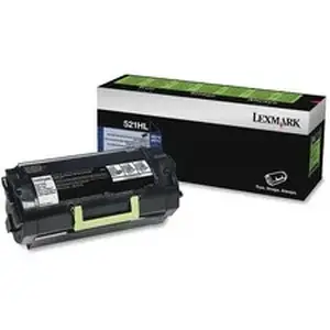 Xerox LEX 52D1H0L - Lexmark Unison 521HL High Yield Laser Toner Cartridge - Black - 1 Each - 25000 Labels Black