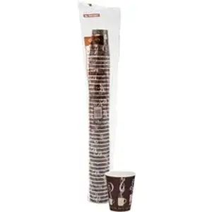 Dart Container Corporation SCC DWTG8ST - Solo ThermoGuard 8 oz Double Walled Paper Hot Cups - 8 fl oz - Multi - Paper, Polyethylene - Hot Drink, Beverage - 40 / Bag
