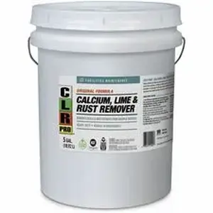 Jelmar, Llc JEL FMCLR5PRO - CLR Pro Calcium Lime and Rust Remover - For Multi Surface, Multipurpose - Liquid - 640 fl oz (20 quart) - 2.05 to 2.3 pH - Acidic Scent - Recommended For: Calcium Deposit Remover, Rust Remover, Limescale Remover, Soap Scum Remover, Dirt Remover, Hard Water Deposit Remover, Mineral Deposit Remover - Phosphate-free, Ammonia-free, Bleach-free, Kosher, Non-flammable, Heavy Duty - Crystal Clear, Lime Green - 1 Each