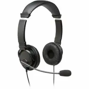 Kensington KMW 97601 - USB-A Headphones with Mic - Stereo - USB Type A - Wired - Over-the-head - Binaural - Supra-aural - 6 ft Cable - Noise Cancelling Microphone