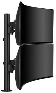 Atdec AWMS-2-LTH75-H-W - HEAVY DUTY DUAL MONITOR MOUNT FOR HEAVIER AND CURVED MONITORS, SUITS FLAT