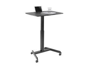 Monoprice 30905 - GAS-LIFT HEIGHT ADJUSTABLE SIT-STAND MOBILE ROLLING WORKSTATION LAPTOP