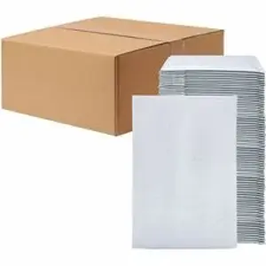 Central National Gottesman LDN XPLRPBM1 - Lindenmeyr Explorer Poly Self-Seal Bubble Mailers - Bubble/Shipping - #1 - 7 1/4" Width x 12" Length - Self-sealing - White - Polyethylene - 1 / Carton