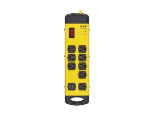 Tripp Lite TLM825USB - SERIES 8-OUTLET INDUSTRIAL SAFETY SURGE PROTECTOR 2 USB-A PORTS, 25FT