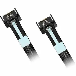 Icy Dock MB413L-B - 0.5M SFF-TA-1016 to 2x MCIO 4i