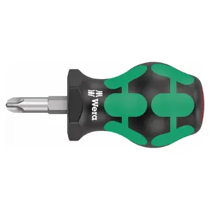 Wera 05008852001 - Stubby PH #3 x 25mm Phillips Screwdriver - Compact Design