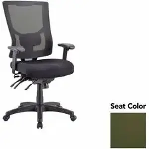 Lorell LLR 6200027 - Multifunctional Mesh High-back Exec. Chair - Canyon Fern Seat - Mesh Back