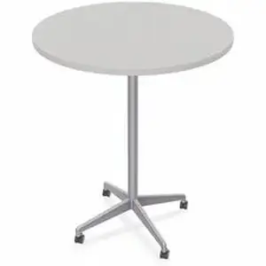 Specialt SCT ZIAH51MSGR6 - Special-T ZIA Series Hospitality Tables Collection - Round Top - Powder Coated X-shaped Base - Mid-Century Modern Style x 36" Table Top Diameter - 42" Height - Hospitality, Office - Gray