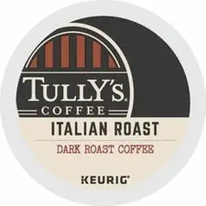 Keurig GMT 193019CT - Tully's K-Cup Italian Roast Coffee - Compatible with Keurig Brewer - Dark - 24 K-Cup - K-Cup - Italian Roast - 4 / Carton