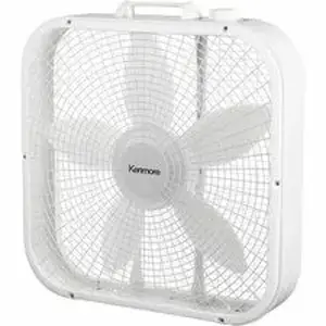 Equity ESM KM60048WH - ESM Box Floor Fan - 3 Speed - White
