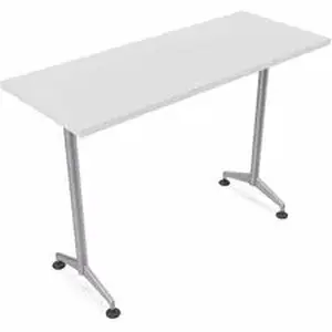 Specialt SCT ZT73BHMSWH8 - Special-T ZIA Series Training Tables Collection - Rectangle Top - Powder Coated T-shaped Base x 24" Table Top Width x 48" Table Top Depth - 42" Height - Training - White