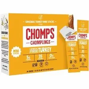 We Are The Chompians Llc CHS LCTOTJ24 - CHOMPS Chomplings Snack Sticks - Gluten-free - Turkey - 0.50 oz - 24 / Pack