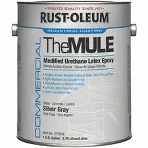 Rust-oleum Corporation RST 375642 - Rust-Oleum Modified Urethane Latex Epoxy (MULE) - Silver, Gray - Urethane, Latex, Epoxy - 2 / Carton