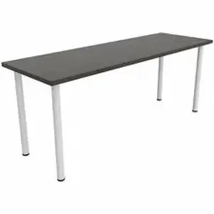 Safco Products SAF JN7224FTGANT - Safco Jurni Multi-Purpose Table with Post Leg & Glides - Laminated Top - Powder Coated Post Leg Base - 72" Table Top Width x 24" Table Top Depth x 1.10" Table Top Thickness - 29" Height - Multipurpose - Assembly Required - Asian Night - Laminate Top Material - 1 Each