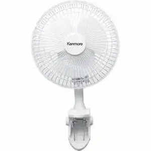 Equity ESM KM60032WH - ESM 6" Clip-On Fan - 2 Speed - Clip-on - White