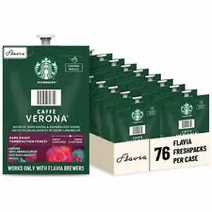 Lavazza LAV 48104 - Starbucks Veranda Blend Coffee Freshpack - Compatible with Flavia - Dark - 0.3 oz - 76 / Carton