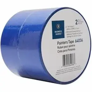 Business Source BSN 64036 - Multisurface Painter's Tape - 60 yd Length x 2" Width x 5.5 mil Thickness - Blue - For Multi Surface, Ceiling, Baseboard, Door, Window, Trim - 2 / Pack