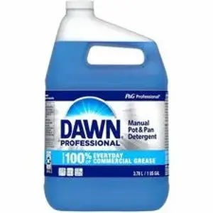 Procter & Gamble PGC 15260 - Dawn Manual Pot/Pan Detergent - For Multipurpose - Concentrate - Liquid - 128 fl oz (4 quart) - Scent - Recommended For: Food Soil Remover, Grease Remover - PVC Free, Phthalate-free, Triclosan-free, Benzene-free, BPA-free, PCBs-free, Alkylphenols-free, PAHs-free, Long Lasting, Skin-friendly - Blue - 1 Bottle