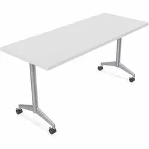 Specialt SCT ZIAT05MSWH6 - Special-T ZIA Series Training Tables Collection - Rectangle Top - Powder Coated T-shaped Base x 24" Table Top Width x 72" Table Top Depth - 29" Height - Training - White