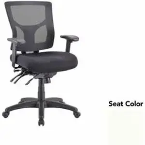 Lorell LLR 62001103 - Multifunctional Mesh Mid-back Executive Chair - Dillon Snow Seat - Mesh Back - Mid Back - 1 Each