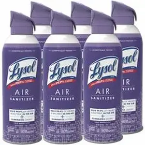 Reckitt Benckiser RAC 99394CT - Lysol Linen Scent Air Sanitizer - Spray - 10 fl oz (0.3 quart) - Light Breeze, Linen - 6 / Carton - Odor Neutralizer