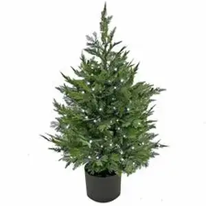 National Tree Company NLT 729083527333 - National Tree Cypress Topiary Tree - Cypress - Topiary - Pot1 Each