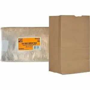 Ajm Packaging Corp. AJM SQ40NP5CES - AJM Paper Grocery Bags - Natural Kraft - Paper - Grocery, Supplies - Recycled - 500 / Carton