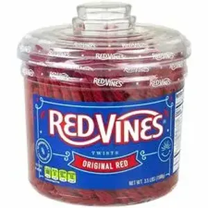 Green Rabbit GRR 20906016 - Red Vines Red Twists - - Preservative-free - 3.50 lb Jar - 1 / Carton